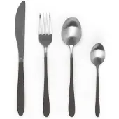 Salter 16-delige Bestekset - Zwart Zilver - Servies voor 4 Personen