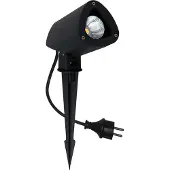 MEGATRON LED prikspot Gartia S 3,8 W, zwart, Aluminium
