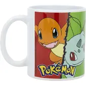 Pokémon Mok – Pikachu, Charmander, Squirtle & Bulbasaur – 325ml – Keramiek – Officieel Gelicenseerd – Vaatwasser- & Magnetronbestendig