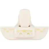 Vaessen creative Pons - Randpons Vlinder - 1,3 x 4,5 cm - Ivoor