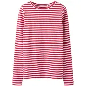 Name it Shirt 'Suraja' framboos / wit