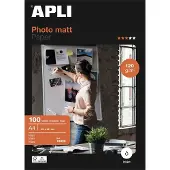 APLI 12626 A4 Mat Wit pak fotopapier