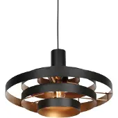 Steinhauer Design hanglamp Halo Cirque zwart Ø 50cm