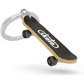 Metalmorphose Sleutelhanger Skateboard – Metaal – Zwart/Goud – Met Vectorbox – Design Keyring