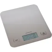 Gastronoma Keukenweegschaal - Weegschaal Keuken elektrisch - 5g tot 5kg - Tarra functie - 18310015 - RVS