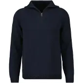 Ragman Regular Fit Trui ritssluitingmarine, Effen