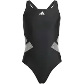 Adidas Sportieve badmode grijs / zwart / wit
