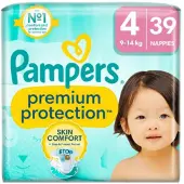 Pampers Premium Protection Luiers Maat 4 (9-14 Kg) 39 Stuks