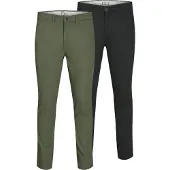 Jack & Jones Chino 'Macro Dave' pastelgroen / zwart