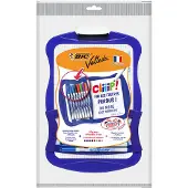 BIC Velleda Dubbelzijdig Whiteboard (21cm x 31 cm) - met 8 Whiteboard Stiften en Wisser - Blauw Frame