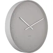Karlsson Wandklok Mr. Grey - Grijs - Ø51cm - Wandklok