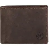 Hide & Stitches Idaho Portemonnee - 100% Leer - Donkerbruin