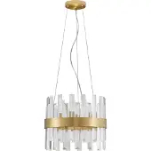 Nova Luce Gouden hanglamp Crown Ø 35cm