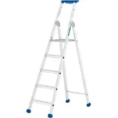 Little Jumbo 1223750105 Maxibat 2375 Trap - Enkel - Aluminium - 1 X 5 Treden - Max. Werkhoogte 3,12m
