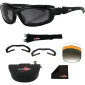 Bobster Road Hog Ii Mirrored With 4 Interchangeable Lenses Off-road Bril