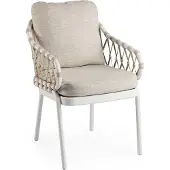 Tierra Outdoor Eettafelstoel Natal Crème