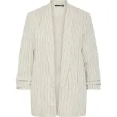 Pieces Blazers ecru / donkergrijs