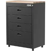 OEM ladenkast 71 cm, 4 laden, zwart