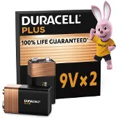 Duracell Plus-9V B2 9V batterij (blok) Alkaline 9 V 2 stuk(s)