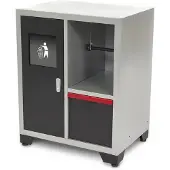 HBM Deluxe Afvalbak en Papierhouder Voor Werkplaatsinrichting