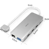 Hama USB-C Hub, 12 Ports, for Apple MacBook Air & Pro