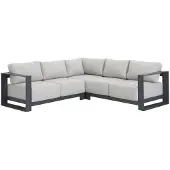 Garden Impressions Levanto Hoek Loungebank Carbon Black