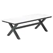 Garden Impressions Marbella Tuintafel Venice White 240x100 cm