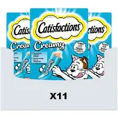 Catisfactions Creamy Snacks - Kattensnoepjes - Zalm - 44 stuks