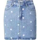 ONLY Rok 'ONLSTELLA' blauw denim / wit