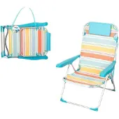 Aktive 62421 5 Positions 55x60x90 Cm Beach Chair Veelkleurig