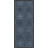 vidaXL Deurmat 60x150 cm blauw
