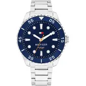 Tommy Hilfiger Analoog horloge 'OCEANIC' donkerblauw / zilver