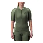 LeBram Glières Women's Jersey met korte mouwen Khaki Green