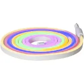 Star Trading LED lichtslang Flatneon meerkleurig, wit / opaal, Kunststof, Modern