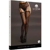 Le Désir - Open Kruis Panty - Zwart