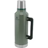 Stanley Classic Legendary Thermosfles 2.3L - Houdt 45 Uur Warm, 2 Dagen Koud - Lekvrij - Vaatwasserbestendig - BPA-Vrij - Voor Koffie, Thee en Meer - Roestvrijstalen Thermoskan - Hammertone Green