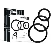 Hotlips ADDICTED TOYS | Addicted Toys Rings Set For Penis Black