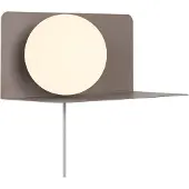 Nordlux Muurlamp met bol Lilibeth bruin