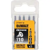 DeWalt Schroefbits - Extreme Impact Torsion - Torx T10 Impact - 57mm - 5 Stuks