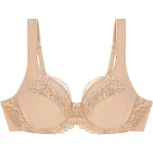 Triumph Niet voorgevormde bh Modern Lace+Cotton | Maat: 75F | Kleur: Neutral Beige