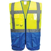Portwest Warsaw Hi-Vis Contrast Executive Vest C476