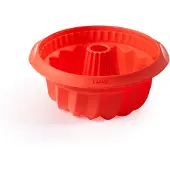 Lékué diepe tullbandvorm siliconen Ø22 cm Rood