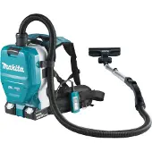 Makita DVC261ZX11 - Stofzuiger - Blauw - Li-Ion - Accu rugstofzuiger body - (2x 18V) incl. 4-delige