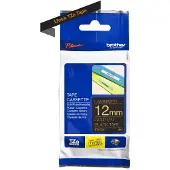 Brother Tape TZe-334 Goud op zwart (12 mm)
