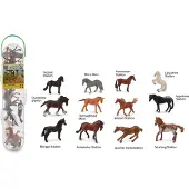 Collecta Figurine Mini Set - 12 Paarden - Paarden - Handgeschilderd - Miniatuur