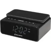 Roadstar CLR-700Qi, digitale wekker, rechthoekig, zwart, 12 uur, FM-radio/zomerstand