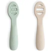 Mushie Eerste Set Babylepel Cambridge Blue Shifting Sand 1 set