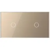 Livolo | Goud | 1+1 | Dimmer | Wisselschakelaar | Smart Home - Bekijk