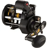 Penn Fathom Ii Level Wind Lc Trolling Reel Zwart 20