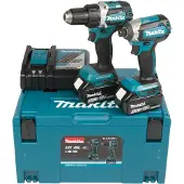 Makita DLX2189TJ 18V Li-Ion Accu Schroef/boormachine (DDF484) & Slagschroevendraaier (DTD153) Combiset (2x 5,0Ah Accu) In Mbox - Koolborstelloos